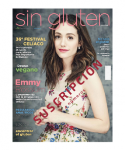 Suscripción a la Revista sin Gluten.