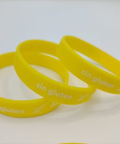 Alternative view of Pulsera "Sin Gluten" amarilla