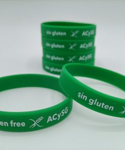 Alternative view of Pulsera "Sin Gluten" verde