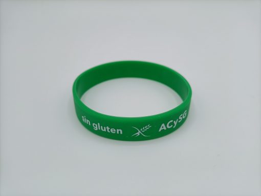 Pulsera de silicona verde