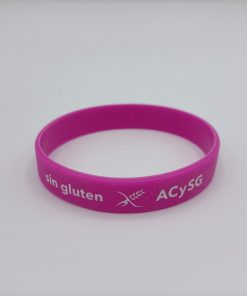 Pulsera silicona fucsia