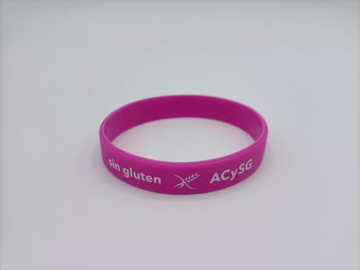 Pulsera silicona fucsia