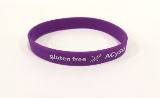 Pulsera "Sin Gluten" azul