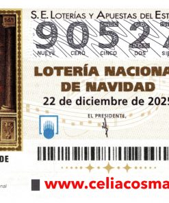¡Lotería de Navidad 2025 nº 90527!