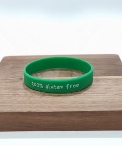 Alternative view of Pulsera "100% gluten free" verde