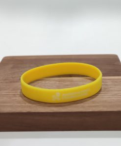 Pulsera "100% gluten free" amarilla