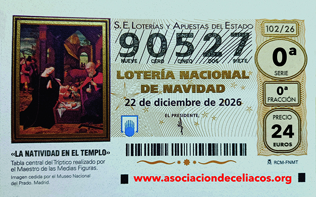 ¡Lotería de Navidad 2026! Nº 90527